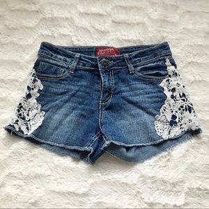 Arizona jean company dark wash shorts:)